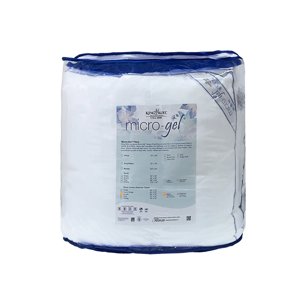 King Koil Micro-Gel Plushcomfort  Topper – (Basic / Premium)
