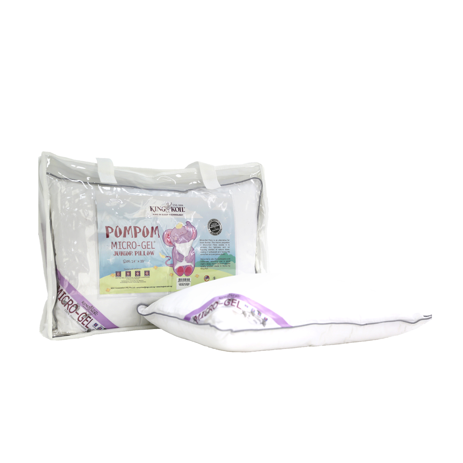 Spring air outlet micro gel pillow