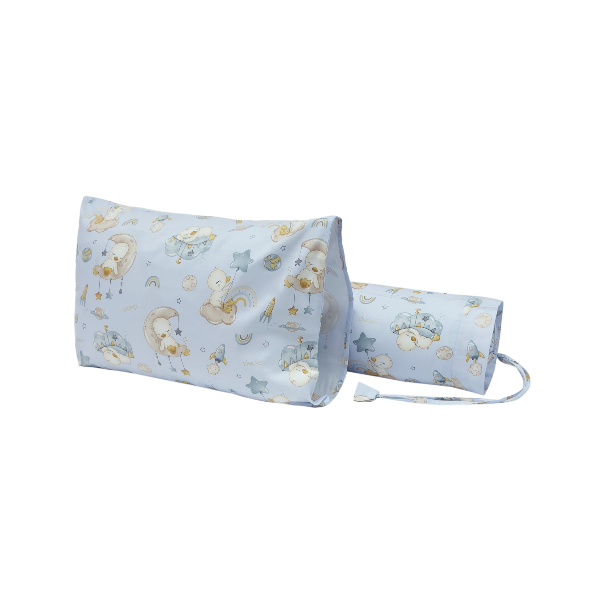 (Printed Design) King Koil Breathe (Eucalyptus Tencel Fiber) Junior Set Pillow And Bolster Case